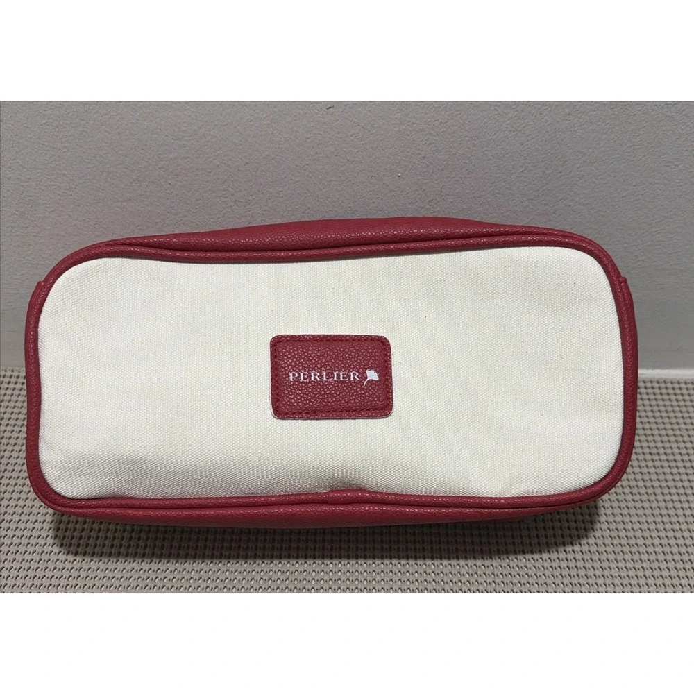 PERLIER Caribbean Vanilla 3-Piece Bath & Body Gift Set Cosmetic Bag NEW